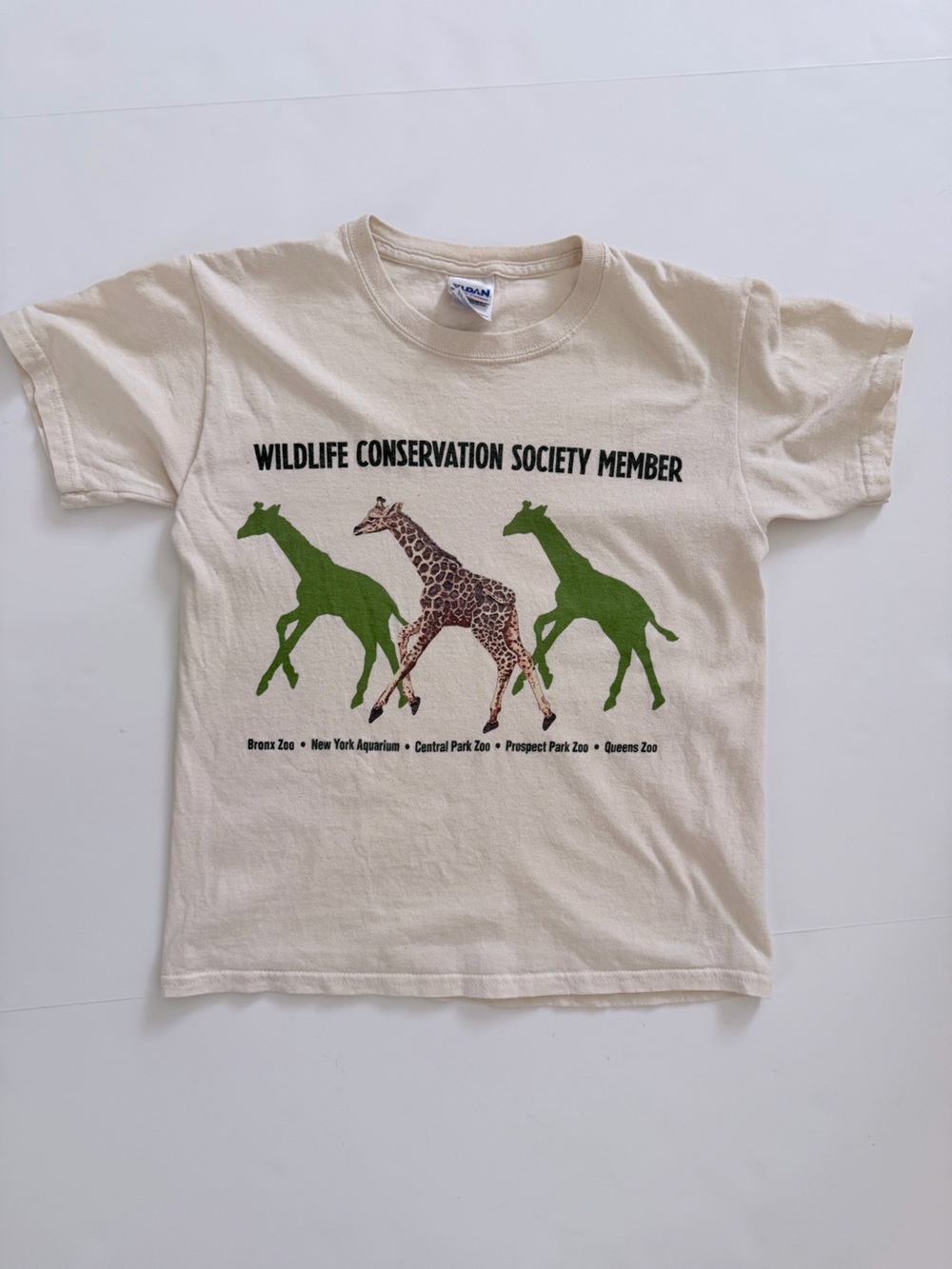 Wildlife Conservation Society Giraffe Member T-Shirt Youth Medium circa 2000’s - Picture 1 of 5